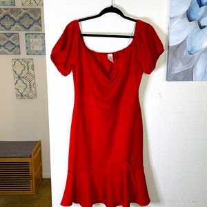 Red cocktail Dress